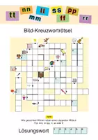 Vorschau - Arbeitsblätter - Rätsel zum doppelten Mitlaut / Doppelkonsonanten: 4 differenzierte Wort-Bild Rätsel - Seite 3