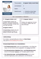 Vorschau - Arbeitsblätter - Irregular Verbs - word lists - Seite 1