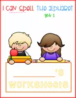 Vista previa - Hojas de trabajo - I Can Spell The Alphabet SET 1 REPETITION Back To School in color - página 2