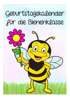 Vorschau - Mal- und Bastelvorlagen - Bienenklasse Geburtstagskalender - Seite 1