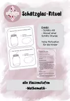 Vorschau - Arbeitsblätter - Schätzglas-Stunden-Ritual - Deckblatt