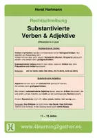 Vorschau - Unterrichtsreihen - Rechtschreibung: Substantivierte Verben und Adjektive - Deckblatt