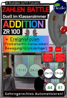 Vorschau - Stundenentwürfe - Zahlen Battle - Addition bis 100 - Deckblatt