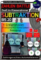 Vorschau - Stundenentwürfe - Zahlen Battle - Subtraktion bis 20 - Deckblatt