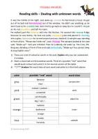 Vorschau - Arbeitsblätter - AB zur Förderung des Leseverstehens / der Lesekompetenz - Dealing with unknown words - Seite 3