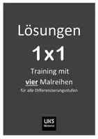 Vorschau - Merkblätter - 1x1-Training mit vier Malreihen - alle LÖSUNGEN - Deckblatt