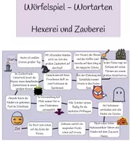 Vorschau - Spiele - Würfelspiel Wortarten Hexerei und Zauberei - Deckblatt