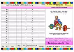 Vorschau - Arbeitsblätter - 1x1-Training: Die tägliche kleine Fitnessübung - Stufe 1 - Seite 1