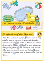 Vorschau - Aufgabenkarten - Abschreibkartei Kleckskartei Der Sommer ist da LA - Seite 2