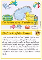 Vorschau - Aufgabenkarten - Abschreibkartei Kleckskartei Der Sommer ist da LA - Seite 3