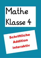 Vorschau - Interaktives Material - Schriftliche Addition im Millionraum (interaktive Übung) - Deckblatt