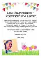 Vorschau - Mal- und Bastelvorlagen - Schulanfang RAUPENKLASSE Materialpaket - Seite 1