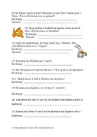 Vorschau - Arbeitsblätter - Sachaufgaben Klasse 3 Sammlung - Seite 2