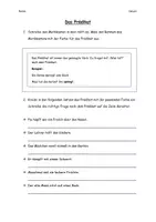 Vorschau - Arbeitsblätter - Satzglieder Übungsaufgaben - Deckblatt