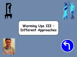 Vorschau - Arbeitsblätter - Warming Ups III - Different Approaches - Deckblatt