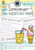 Vorschau - Arbeitsblätter - Ein Wort zu viel | Lesen, lachen, schreiben | SOMMER - Deckblatt