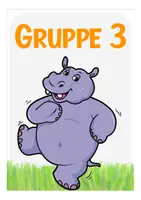 Vorschau - Stationenlernen - Nilpferdklasse Gruppenschilder kostenlos - Seite 3