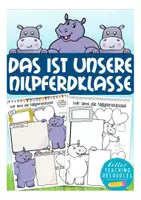 Vorschau - Arbeitsblätter - Unsere Nilpferdklasse Arbeitsblätter - Deckblatt
