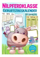 Vorschau - Mal- und Bastelvorlagen - Geburtstagskalender Nilpferdklasse - Deckblatt