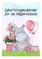 Vorschau - Mal- und Bastelvorlagen - Geburtstagskalender Nilpferdklasse - Seite 1