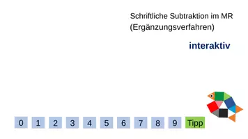 Vorschau - Interaktives Material - Schriftliche Subtraktion im Millionraum (interaktive Übung) - Seite 3