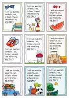 Vorschau - Mal- und Bastelvorlagen - (Summer) Holiday - Greetings / Cards - Seite 1