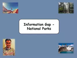 Vorschau - Unterrichtsreihen - Information Gap - National Parks - Deckblatt