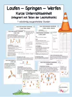 Vorschau - Stundenentwürfe - Laufen-Springen-Werfen Unterrichtseinheit (mit Leichtathletik) - Deckblatt