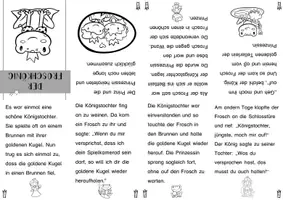 Vorschau - Arbeitsblätter - Märchen-Leporello – FROSCHKÖNIG zum Selbstlesen (differenziert, Klasse 1–2) - Seite 3