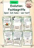 Vorschau - Spiele - Spiel: Fachbegriffe in Evolution festigen - Deckblatt