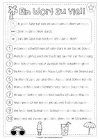 Vorschau - Arbeitsblätter - Ein Wort zu viel | Lesen, lachen, schreiben | SOMMER - Seite 2