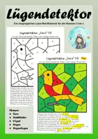 Vorschau - Arbeitsblätter - Lügendetektor 1 (ein Lese-Mal-Material für die Kl. 3 und 4) - Deckblatt