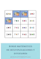 Vista previa - Juegos / Gamificación - Bingo de multiplicaciones y divisiones - Portada
