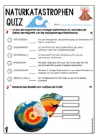 Vorschau - Arbeitsblätter - Naturkatastrophen Test - Quiz - Arbeitsblätter | Vulkane, Erdbeben, Tsunami, Stürme, Lawinen, Hochwasser - Seite 3