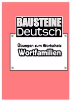 Vorschau - Arbeitsblätter - Stütz- und Förderkurs Deutsch - Wortfamilien - Deckblatt