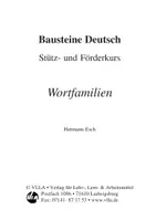 Vorschau - Arbeitsblätter - Stütz- und Förderkurs Deutsch - Wortfamilien - Seite 1