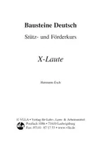 Vorschau - Arbeitsblätter - Stütz- und Förderkurs Deutsch - x-Laute - Seite 1