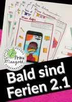 Vorschau - Arbeitsblätter - Bald sind Ferien 2 - Klassenlehrerstunde - Sommerferien - Reflexion - Schuljahresende - Deckblatt