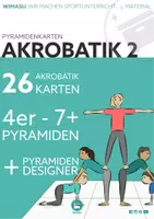 Vorschau - Unterrichtsreihen - Mega Akrobatik Paket mit 83 Pyramiden Stationskarten für den Sportunterricht - Seite 1