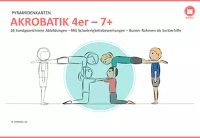 Vorschau - Unterrichtsreihen - Mega Akrobatik Paket mit 83 Pyramiden Stationskarten für den Sportunterricht - Seite 2