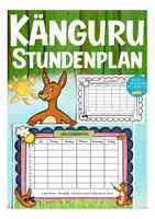 Vorschau - Mal- und Bastelvorlagen - Stundenplan Känguruklasse - Deckblatt