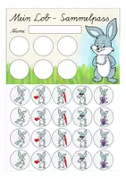 Vorschau - Fördermaterial/Inklusion - Hasenklasse Lobkärtchen - Seite 1