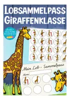 Vorschau - Fördermaterial/Inklusion - Giraffenklasse Lobkärtchen - Deckblatt