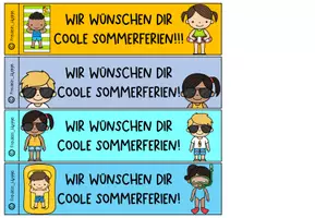 Vorschau - Anderer Materialtyp - Sommerferien-Wünsche I Wassereis-Vorlage I Kl. 1-5 - Seite 2