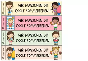 Vorschau - Anderer Materialtyp - Sommerferien-Wünsche I Wassereis-Vorlage I Kl. 1-5 - Seite 3