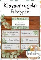 Vorschau - Merkblätter - Klassenregeln - Klassenraum - Eukalyptus - Deckblatt