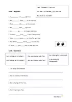 Vista previa - Unidades / Secuencias / Situaciones de Aprendizaje - Present Progressive 6 Levels with FUN - página 1