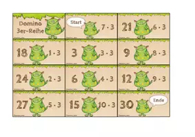 Vorschau - Stationenlernen - 10x Domino - Malreihen (1-10) - Seite 3