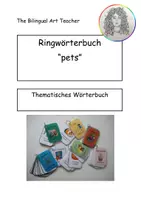 Vorschau - Bildkarten - Ringwörterbuch Englisch pets (Wort-Bild) - Deckblatt