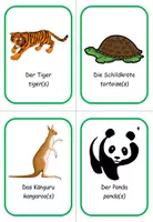 Vorschau - Bildkarten - Ringwörterbuch Englisch Zoo animals (Wort-Bild) - Seite 3